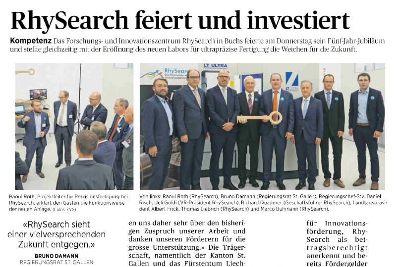 RhySearch feiert und investiert - LT Ultra